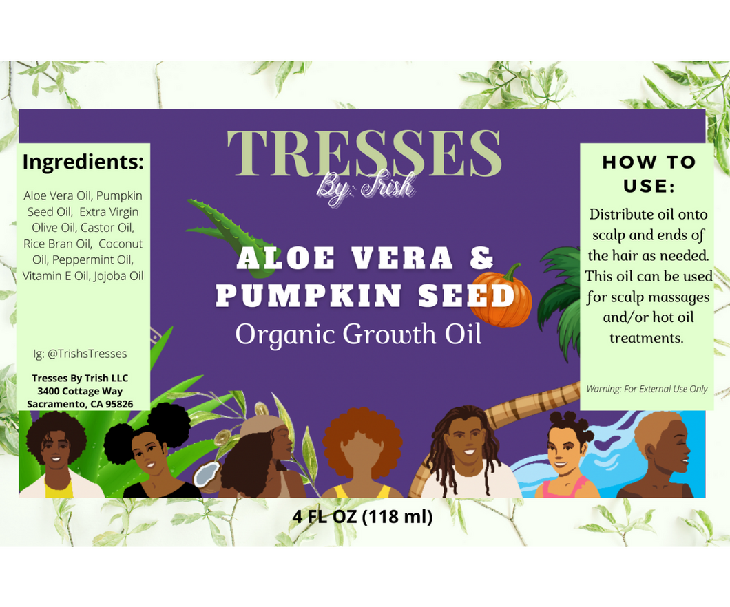 Aloe Vera & Pumpkin Seed Growth Oil